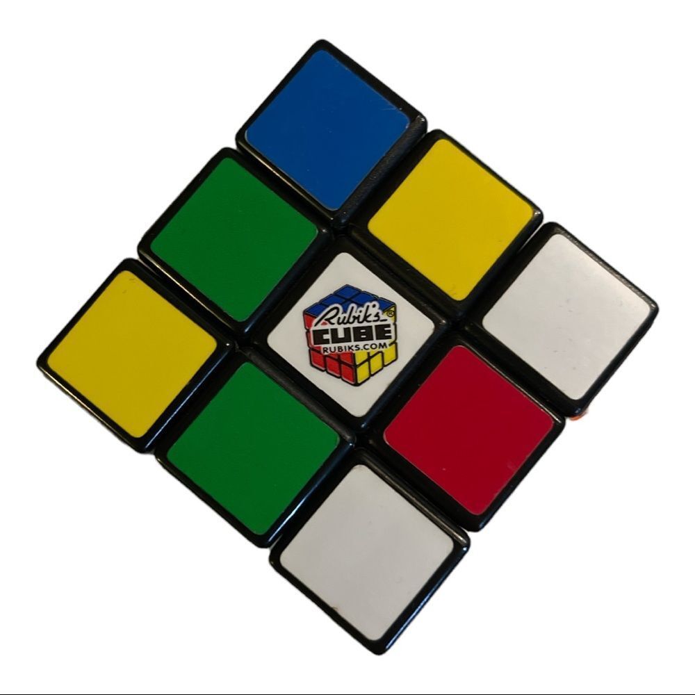 Rubix Cube Not Vintage Minor Damage to Stickers